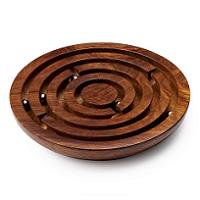  . (WOODEN LABYRINTH GAME)