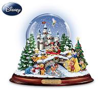       ,       . ("An Old Fashioned Disney Christmas" Musical Snowglobe Showcasing 13 Classic Characters by The Bradford Exchange.)